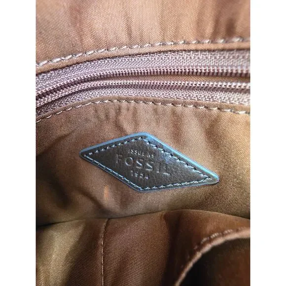 FOSSIL Claire Brown Brandy Convertible Leather Medium Backpack - Picture 6 of 9